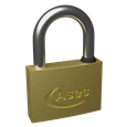 ASEC MK Open Shackle Brass Padlock