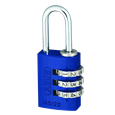 ABUS 145 Series Coloured Aluminium Combination Open Shackle Padlock