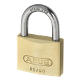 ABUS 65 Series Brass Open Stainless Steel Shackle Padlock