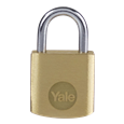 YALE Y110B Brass Open Shackle Padlock