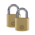 YALE Y110B Brass Open Shackle Padlock