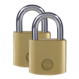 YALE Y110B Brass Open Shackle Padlock