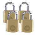 YALE Y110B Brass Open Shackle Padlock