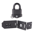 YALE Steel Hardened Steel Hasp & Weatherproof Steel Padlock