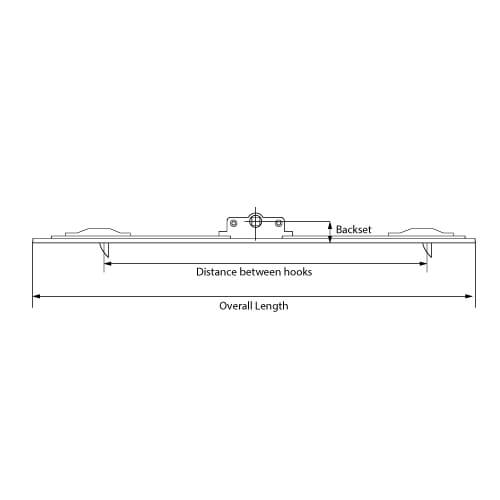 Nico Inline Window Espag  with 2 Tongue Hooks