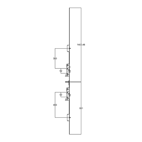 KFV Stable Door Lock Latch Deadbolt 2 Pins Key Wind Operated Multipoint Door Lock