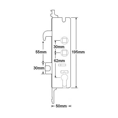 Yale G2000 Copy Multipoint Gearbox - Lift Lever or Double Spindle