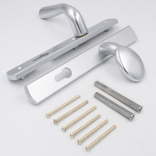 Winkhaus Palladio Lever Fixed Pad UPVC Multipoint Door Handles - 92mm PZ Unsprung 215mm Screw Centres