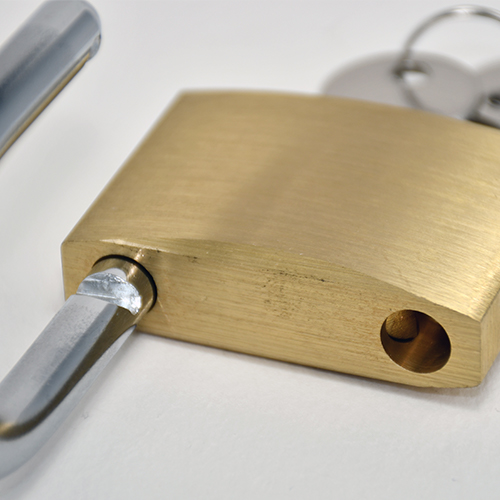 TSS 60mm Open Shackle Brass Padlock