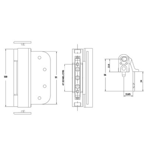 Yale Elevator 2D Composite Door Hinge