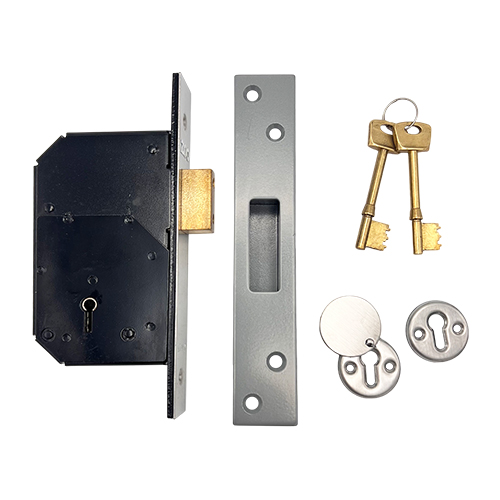 Zoo 5 Lever Upright Mortice Deadlock Satin