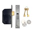 Zoo 5 Lever Upright Mortice Deadlock Satin