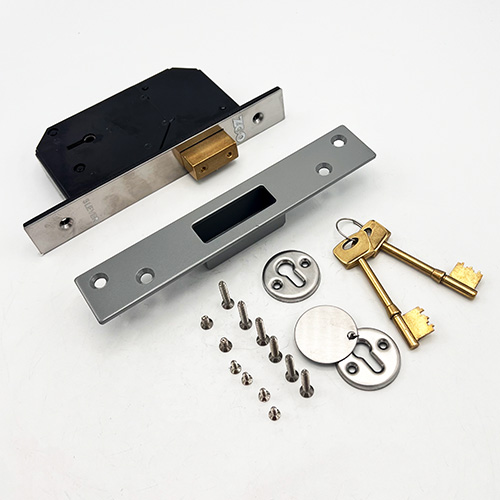 Zoo 5 Lever Upright Mortice Deadlock Satin