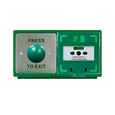 ICS Dual Unit MCP110 Call Point With Green Dome Exit Button