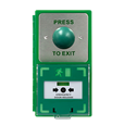 ICS Dual Unit MCP110 Call Point With Green Dome Exit Button