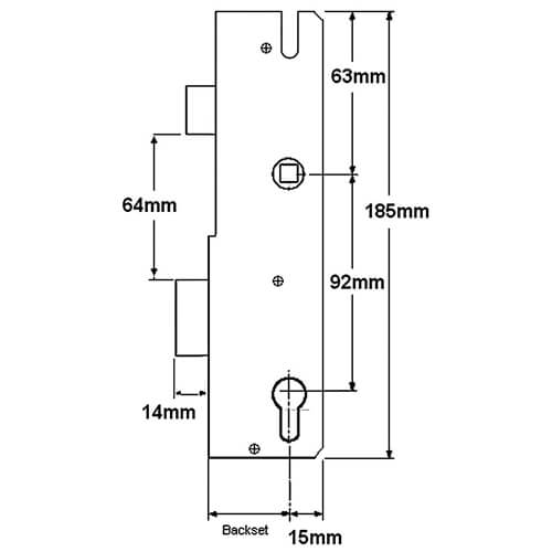 Winkhaus S.E.A Genuine Multipoint Gearbox - Lift Lever