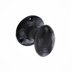 TSS Antique Black Oval Sprung Mortice Knobset 