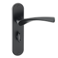 ASEC URBAN Miami Bathroom Lever on Plate Door Furniture Ebony