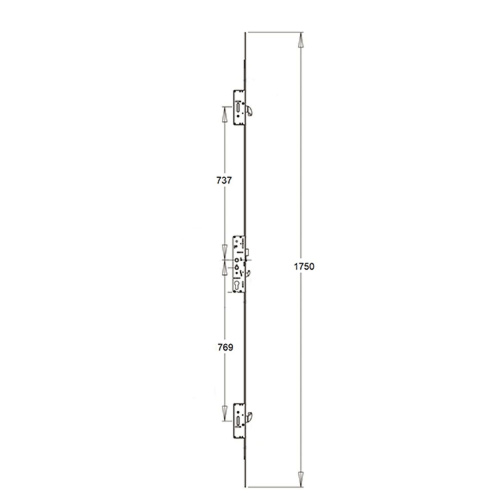 Excalibur 3 Hook Composite Door Lock