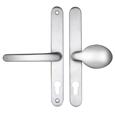 TSS Lever Moveable Pad UPVC Multipoint Door Handles - 68mm PZ Sprung 215mm Screw Centres