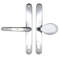 TSS Lever Moveable Pad UPVC Multipoint Door Handles - 68mm PZ Sprung 215mm Screw Centres