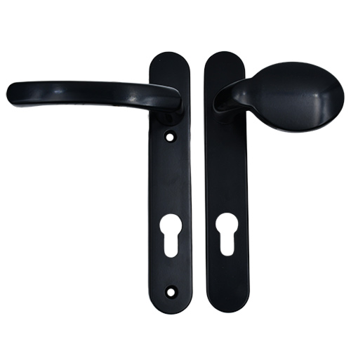 TSS Lever Moveable Pad UPVC Multipoint Door Handles - 92mm PZ Sprung 122mm Screw Centres