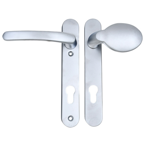 TSS Lever Moveable Pad UPVC Multipoint Door Handles - 92mm PZ Sprung 122mm Screw Centres