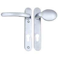 TSS Lever Moveable Pad UPVC Multipoint Door Handles - 92mm PZ Sprung 122mm Screw Centres