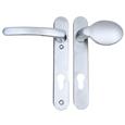 TSS Lever Moveable Pad UPVC Multipoint Door Handles - 92mm PZ Sprung 122mm Screw Centres