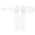 TSS Lever Moveable Pad UPVC Multipoint Door Handles - 92mm PZ Sprung 122mm Screw Centres