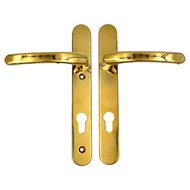 TSS Lever Lever UPVC Multipoint Door Handles - 92mm PZ Sprung 122mm Screw Centres - Long Backplate