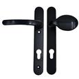 TSS Lever Moveable Pad UPVC Multipoint Door Handles - 92mm PZ Sprung 122mm Screw Centres - Long Backplate