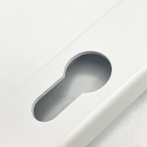 TSS Lever Lever UPVC Multipoint Door Handles - 92mm PZ - Sprung - 203mm Screw Centres - 232mm Backplate