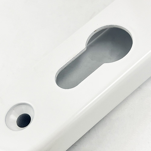 TSS Lever Lever UPVC Multipoint Door Handles - 92mm PZ Sprung 240mm Screw Centres - 270mm Long Backplate