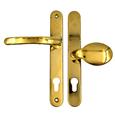 TSS Lever Moveable Pad UPVC Multipoint Door Handles - 92mm/62mm PZ Sprung 212mm Screw Centres