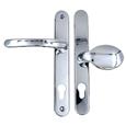 TSS Lever Moveable Pad UPVC Multipoint Door Handles - 92mm/62mm PZ Sprung 212mm Screw Centres