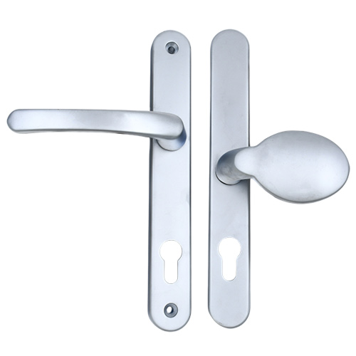 TSS Lever Moveable Pad UPVC Multipoint Door Handles - 92mm/62mm PZ Sprung 212mm Screw Centres