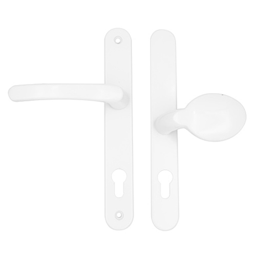 TSS Lever Moveable Pad UPVC Multipoint Door Handles - 92mm/62mm PZ Sprung 212mm Screw Centres