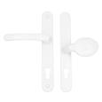 TSS Lever Moveable Pad UPVC Multipoint Door Handles - 92mm/62mm PZ Sprung 212mm Screw Centres