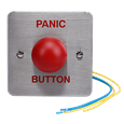 ASEC Red Dome Panic Button Flush Fit