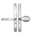 VERSA Lever Pad UPVC Multipoint Adjustable Door Handles - 62-95mm PZ Sprung 260mm Screw Centres