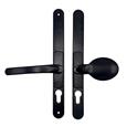 VERSA Lever Pad UPVC Multipoint Adjustable Door Handles - 62-95mm PZ Sprung 260mm Screw Centres