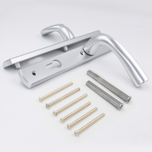 Winkhaus Palladio Lever Fixed Pad UPVC Multipoint Door Handles - 92mm PZ Unsprung 215mm Screw Centres