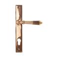 From the Anvil Reeded Lever Lever Multipoint Door Handles - 92mm PZ Sprung 212mm Screw Centres (LEAD TIME: 2-3 DAYS)