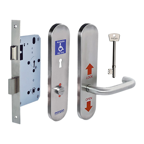 NKS DIN Style Reversible Disabled Bathroom Lockset (Radar Type)