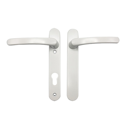 TSS Blank External Lever Lever UPVC Multipoint Door Handles - 92mm PZ Sprung 122mm Screw Centres