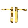 TSS Blank External Lever Lever UPVC Multipoint Door Handles - 92mm PZ Sprung 122mm Screw Centres