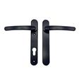 TSS Blank External Lever Lever UPVC Multipoint Door Handles - 92mm PZ Sprung 122mm Screw Centres