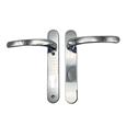 TSS Blank External Lever Lever UPVC Multipoint Door Handles - 92mm PZ Sprung 122mm Screw Centres