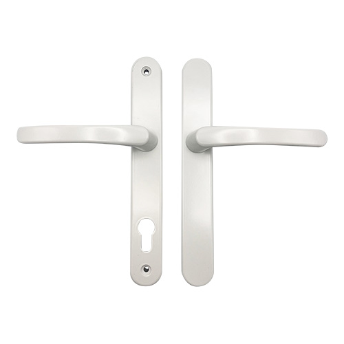 TSS Blank External Lever Lever UPVC Multipoint Door Handles - 92mm PZ Sprung 210mm Screw Centres